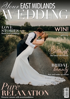 Cover of the August/September 2023 issue of Your East Midlands Wedding magazine