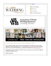 Your London Wedding magazine - October 2021 newsletter