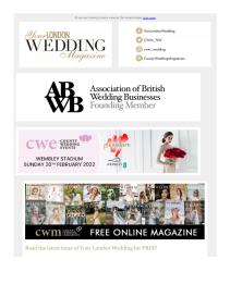 Your London Wedding magazine - January 2022 newsletter