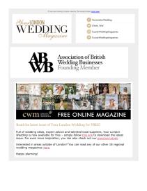 Your London Wedding magazine - September 2022 newsletter