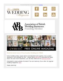 Your London Wedding magazine - October 2022 newsletter