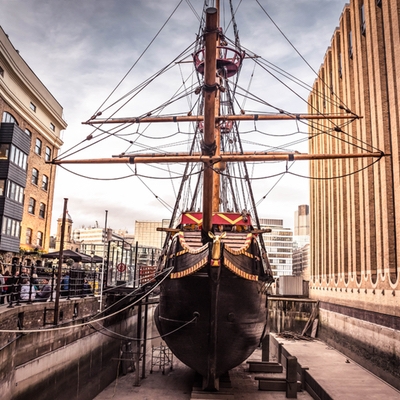 All aboard for iconic London attraction and wedding venue The Golden Hinde