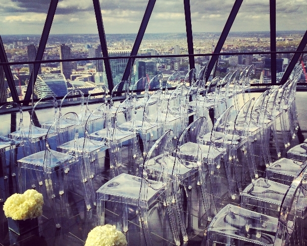 Friends in high places: Hannah Faulder checks out The Gherkin's wedding credentials: Image 1