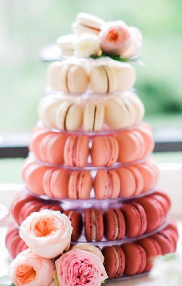 Macaron wedding cake by London's Treat Me Sweet