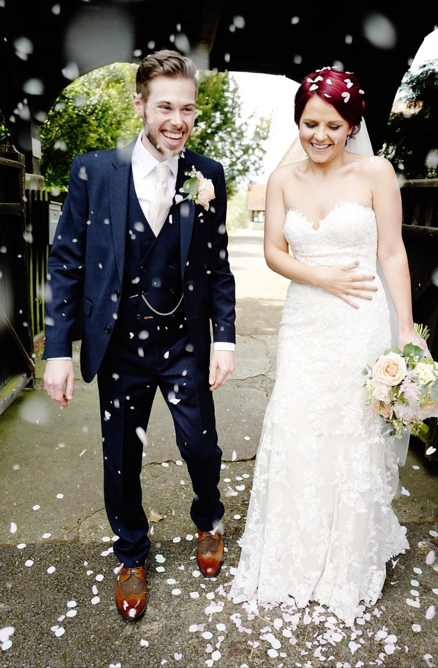 Tim and Lizzie Sentence of Boujee Music on their wedding day