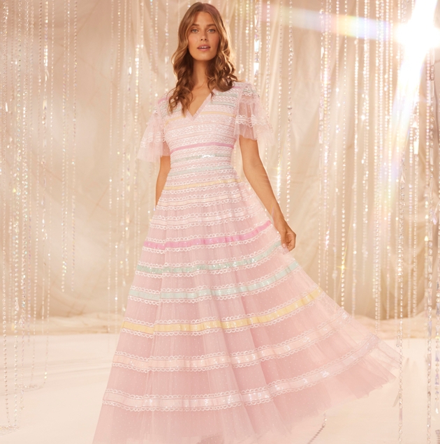 I'm a Barbie Girl-inspired Rainbow dress by Needle and Thread