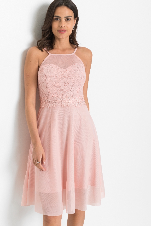 A pink bridesmaids' dress from the new Freemans Wedding Shop collection