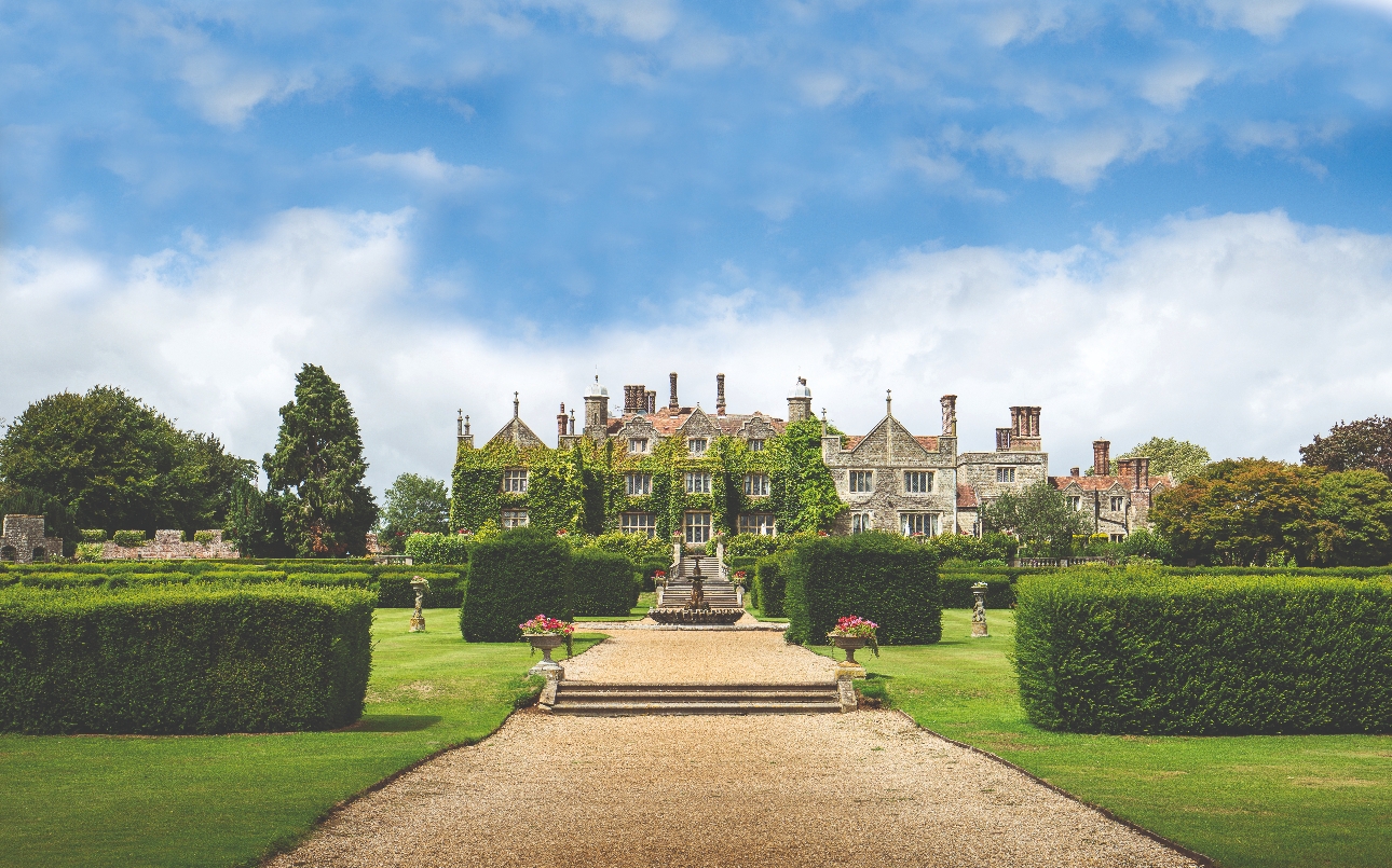 Champneys' resort country house with manicured gardens