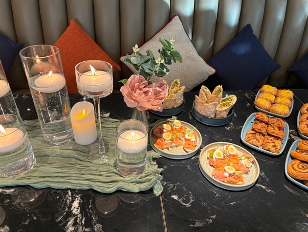 Wedding press breakfast at Stratford's The Gantry hotel