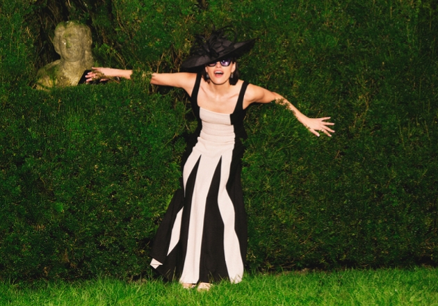 FENWICKblack and white striped dress