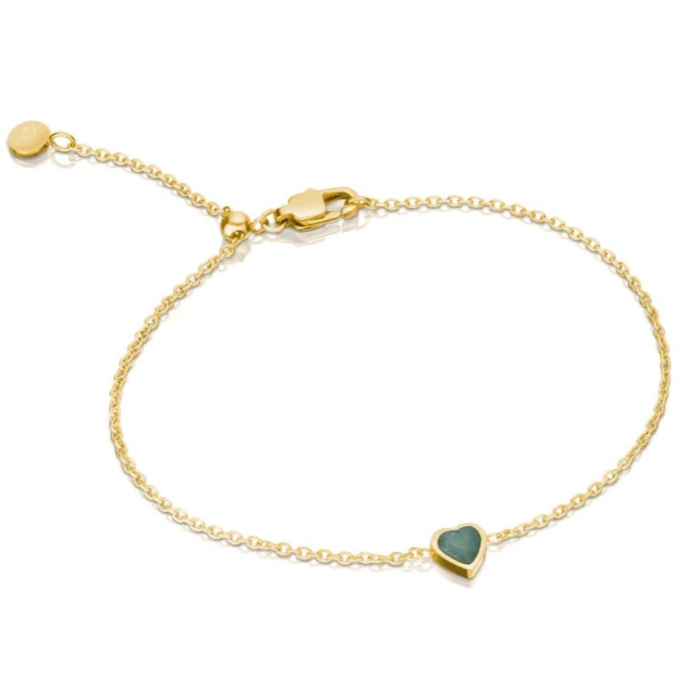 Mini Heart Birthstone bracelet