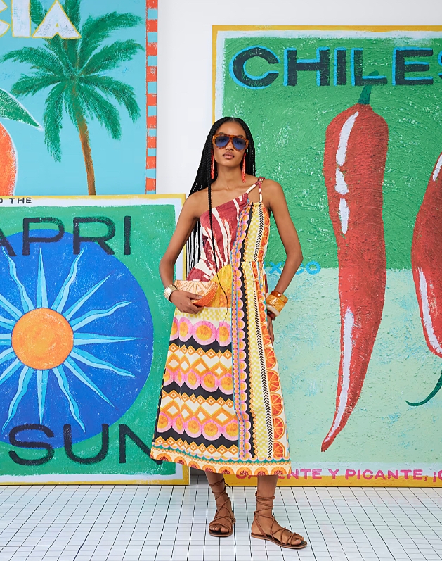 A dress from the new Atlas x River Island collection