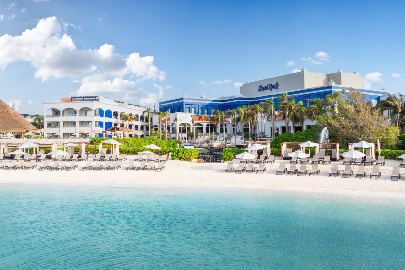 Beach shot of Hard Rock Hotel