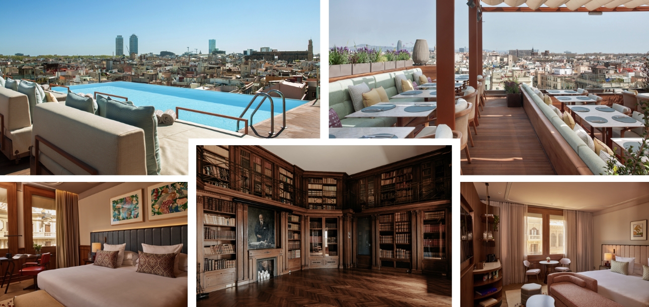 collection of images from luxe hotel