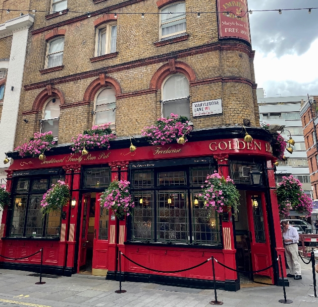Pub at Marylebone Village in London