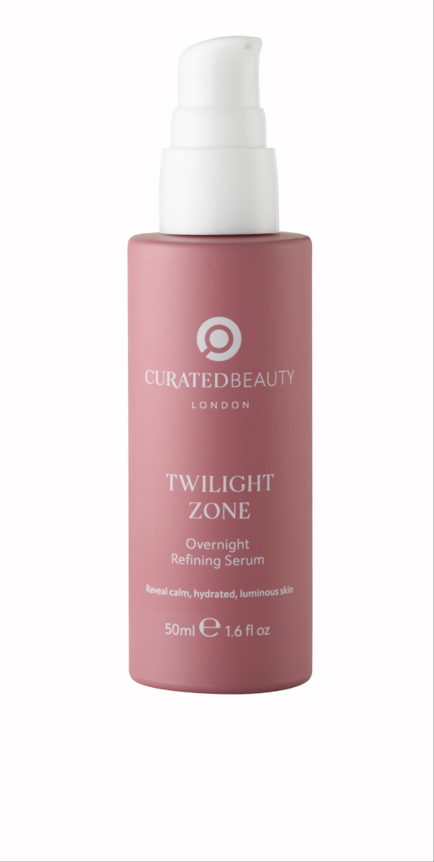 A pink bottle of Curated Beauty London Twilight Zone
